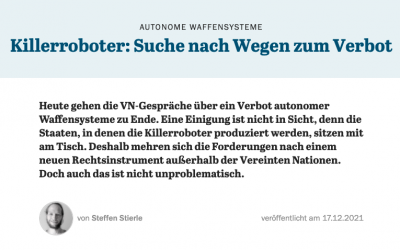 Killerroboter: Suche nach Wegen zum Verbot